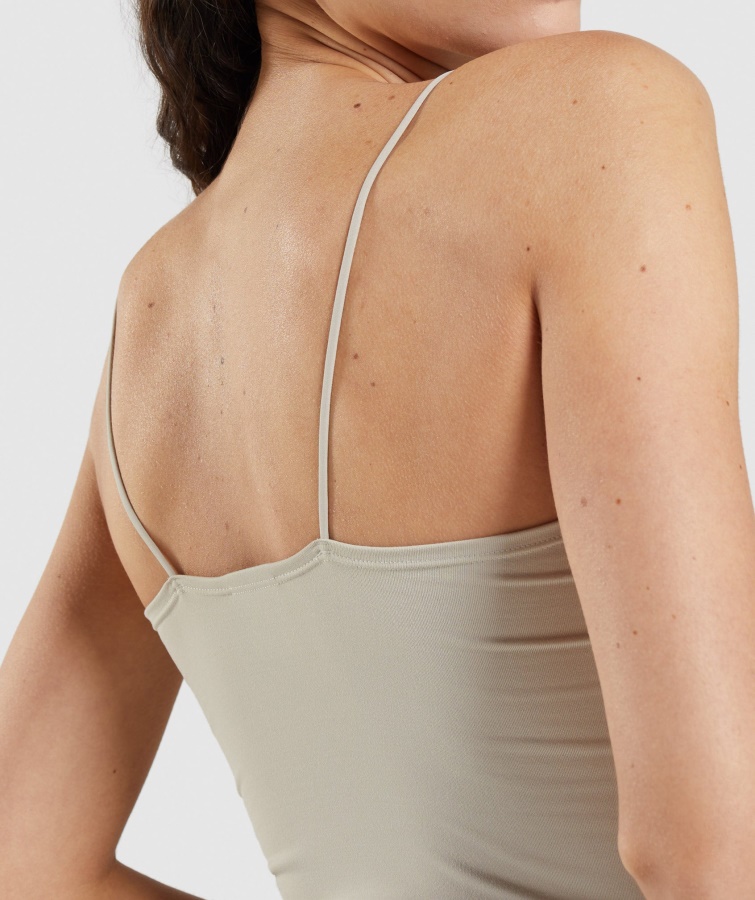 Gymshark Pause Cami Tank Pebble Grey