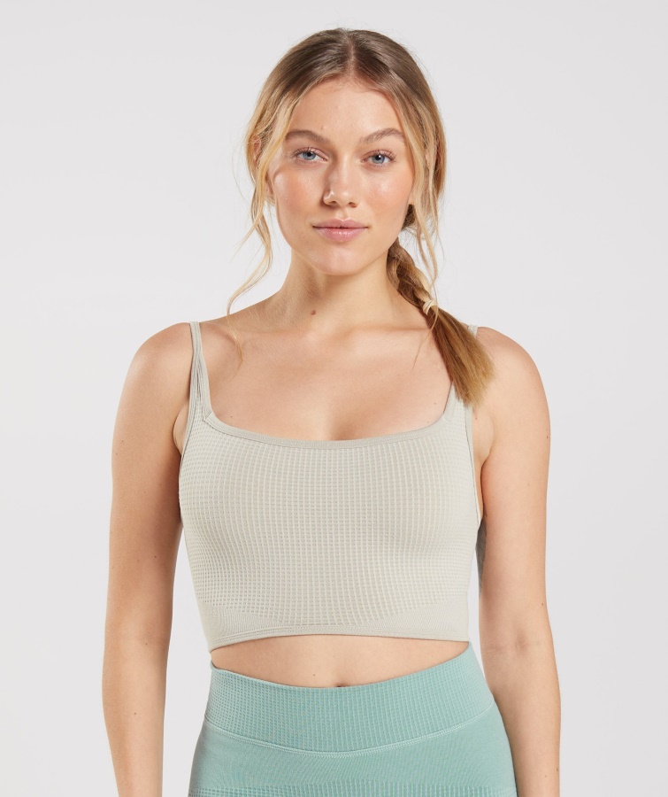 Gymshark Pause Sømløs Bralette Pebble Grey
