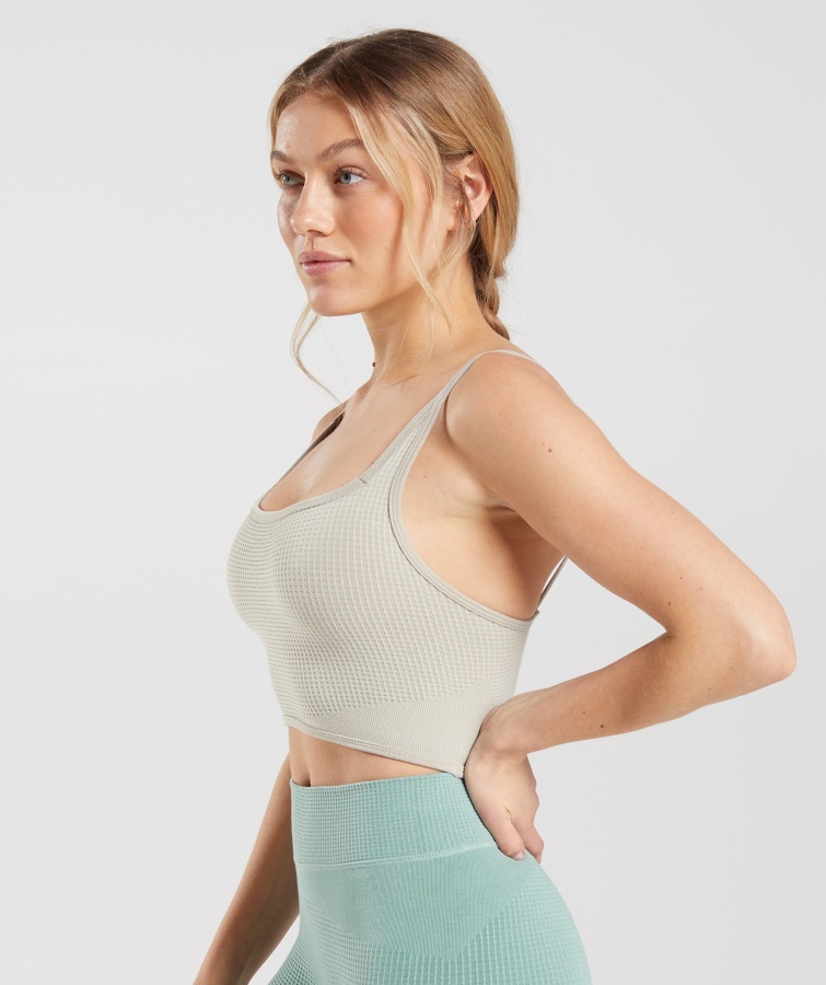 Gymshark Pause Sømløs Bralette Pebble Grey