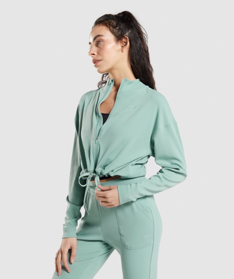 Gymshark Pause Lynlåsjakke Maya Blå