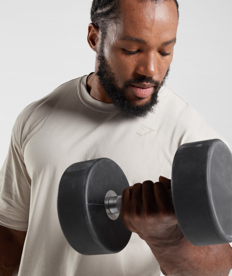 Gymshark Pebble Grey Power T-shirt