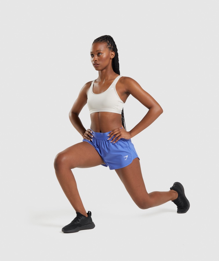 Gymshark Pebble Grey Sports-bh Med Rund Hals