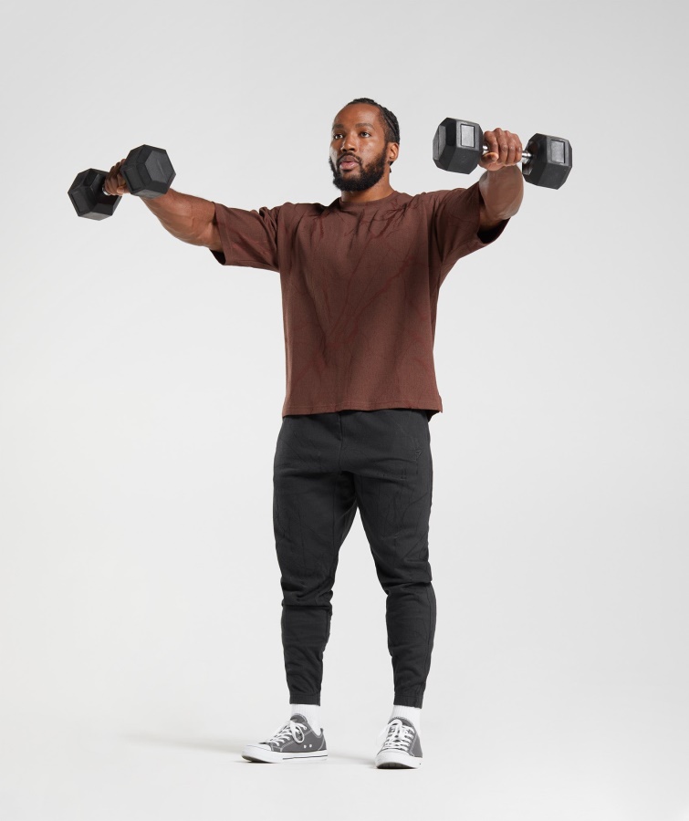 Gymshark Power Joggers Sort Print