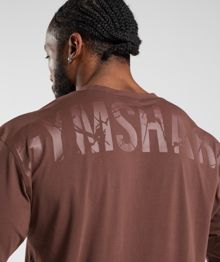 Gymshark Power T-shirt Kirsebærbrun