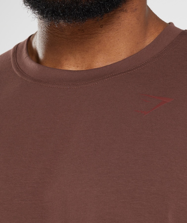 Gymshark Power T-shirt Kirsebærbrun