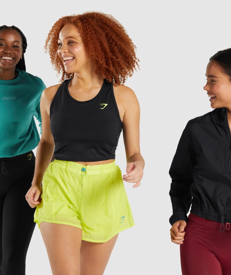 Gymshark Puls Crop Tank Sort