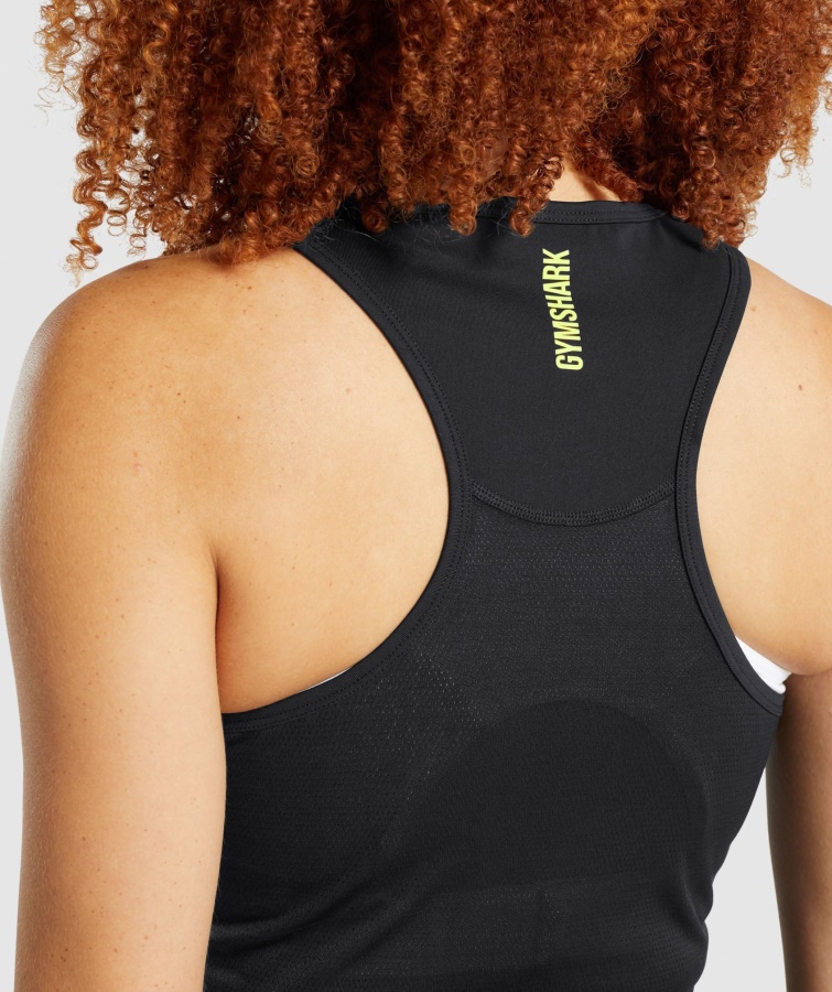 Gymshark Puls Crop Tank Sort