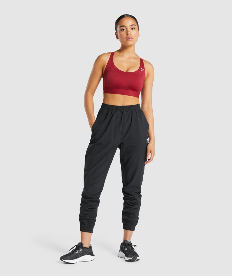 Gymshark Racer Ryg Sports Bh Bordeaux