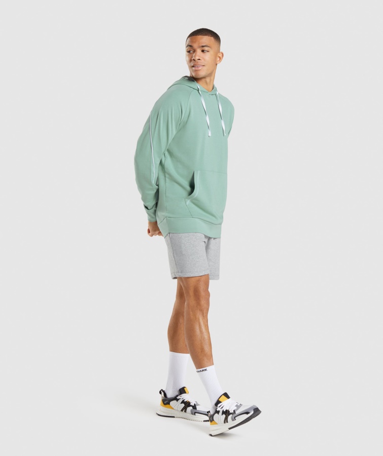 Gymshark Fordybning Hættetrøje Maya Blå-hvid