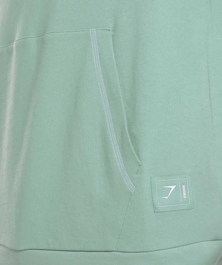 Gymshark Fordybning Hættetrøje Maya Blå-hvid