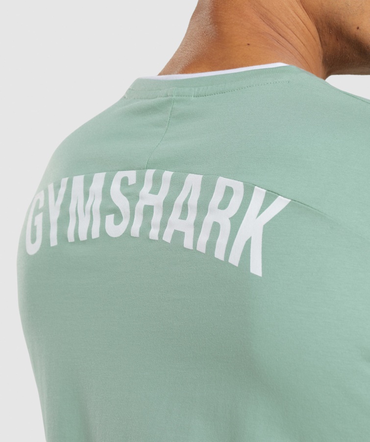 Gymshark Fordybning T-shirt Maya Blå-hvid