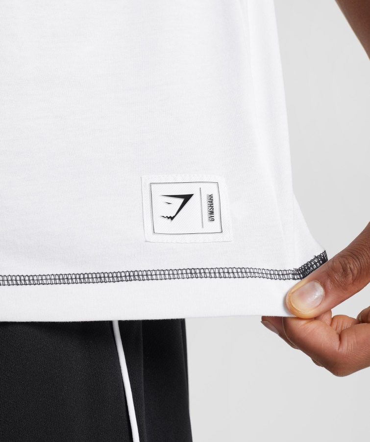 Gymshark Fordybning T-shirt Hvid-sort