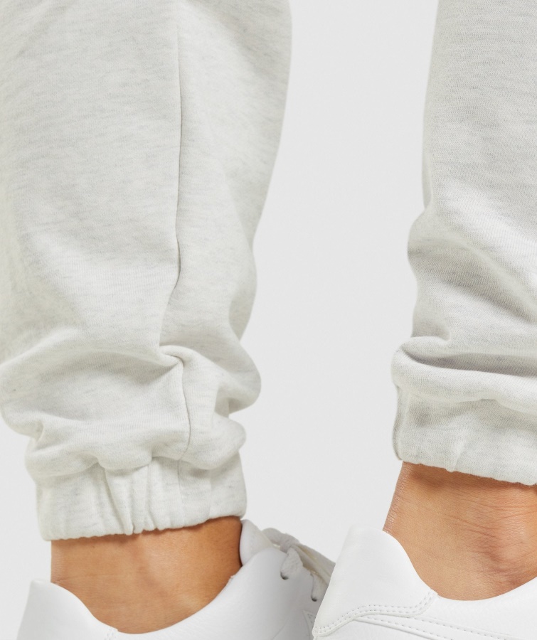 Gymshark Hviledag Sweats Joggers Hvid Mergel