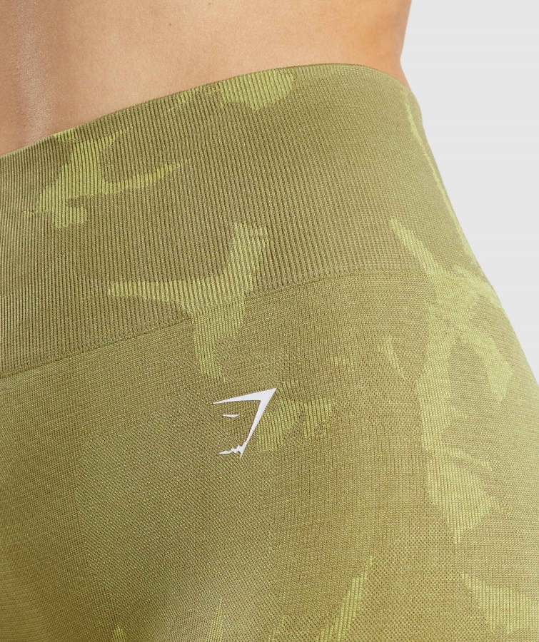 Gymshark Savanne-griffin Green Adapt Camo Sømløse Leggings