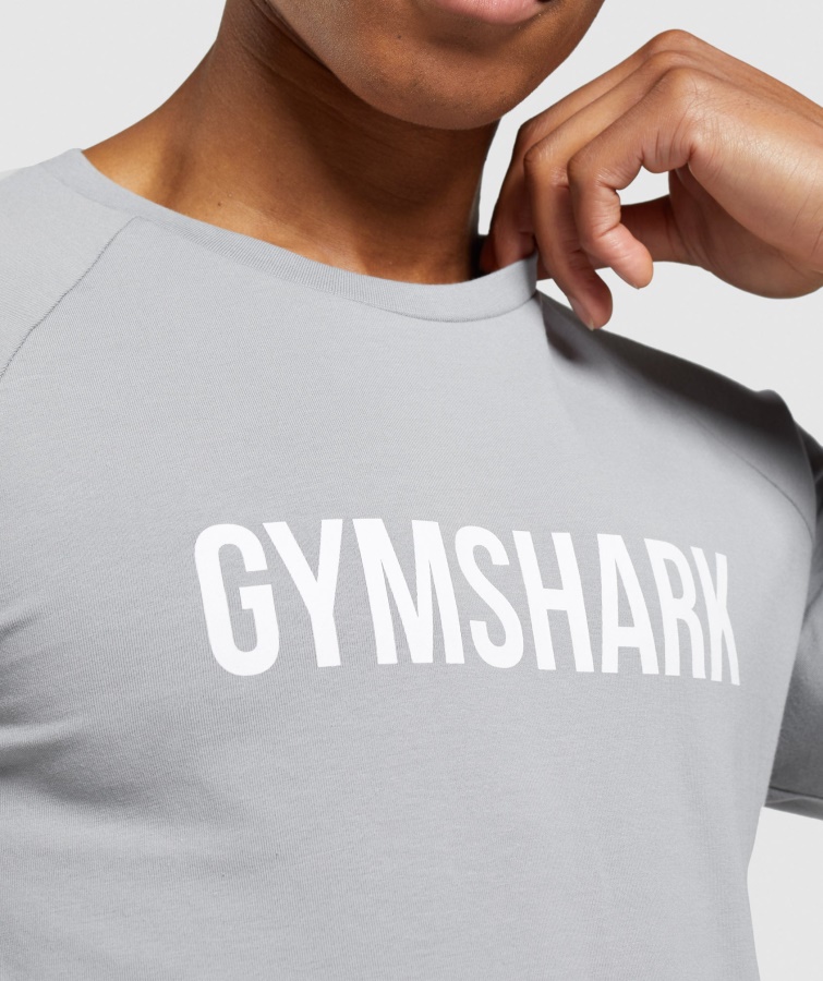 Gymshark Smokey Grå Apollo Langærmet T-shirt