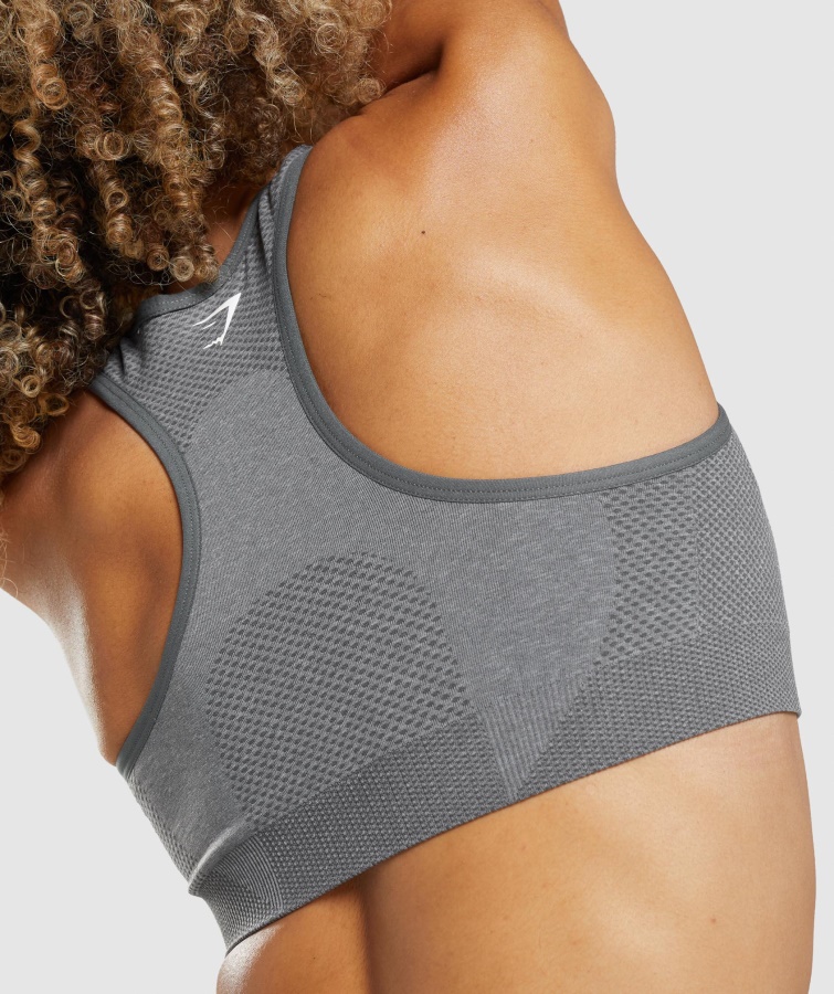 Gymshark Smokey Grey Marl Vital Seamless 2.0 Sports Bh