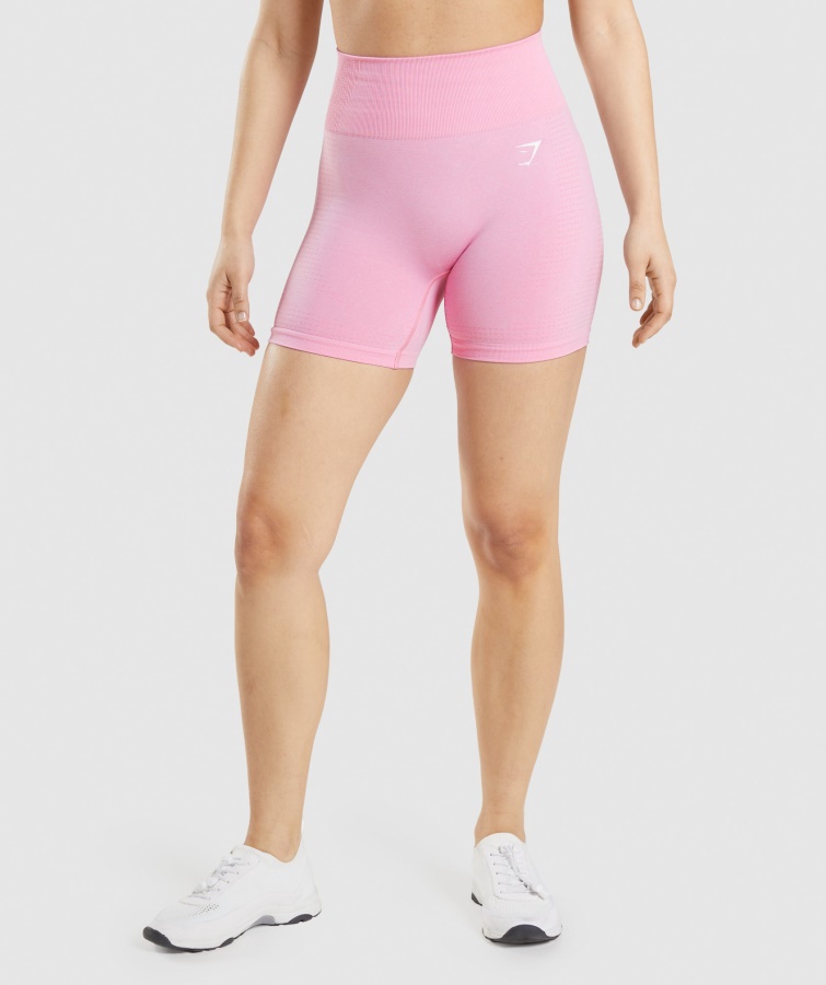 Gymshark Sorbet Pink Marl Vital Sømløse 2.0 Shorts