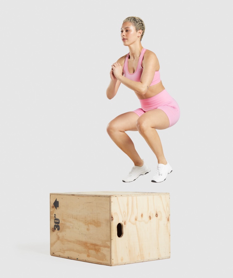 Gymshark Sorbet Pink Marl Vital Sømløse 2.0 Shorts