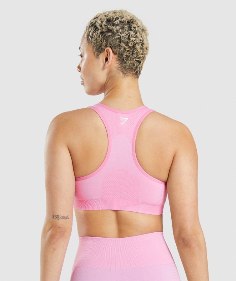 Gymshark Sorbet Pink Marl Vital Seamless 2.0 Sports-bh