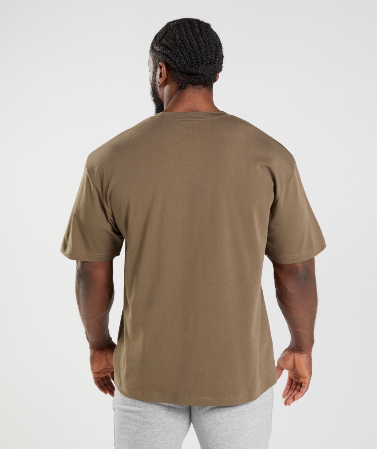 Gymshark Soul Brown Essentiel Oversized T-shirt