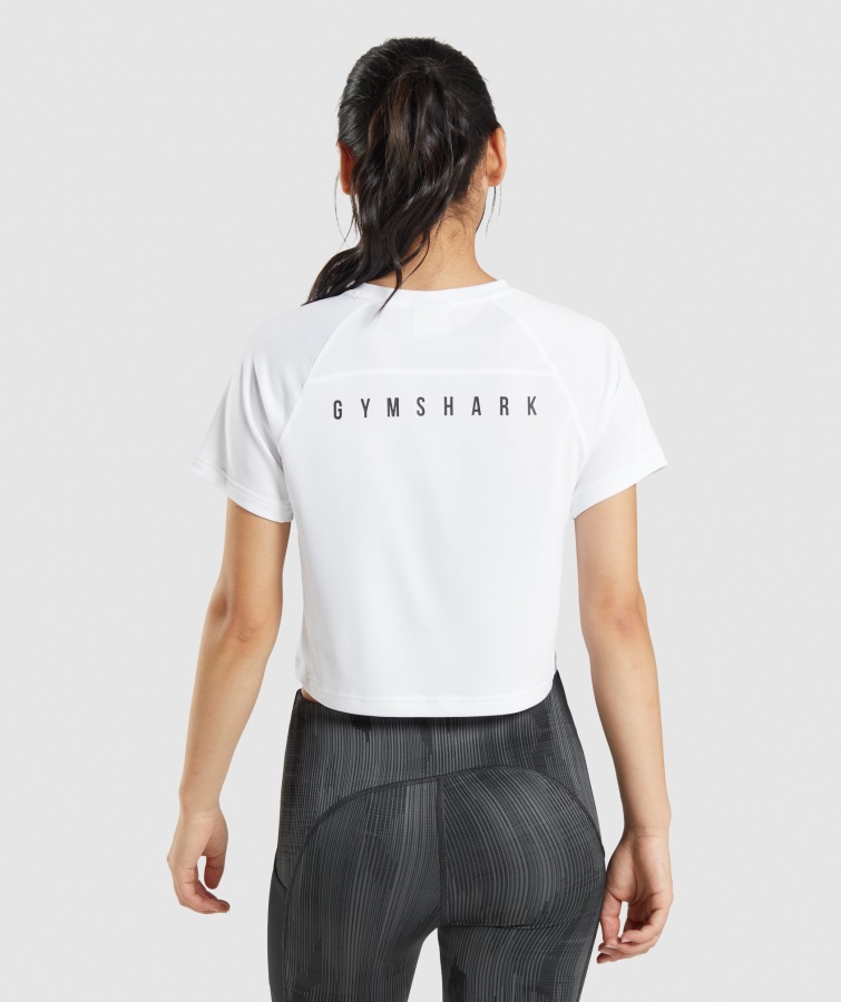 Gymshark Sport Midi T-shirt Hvid