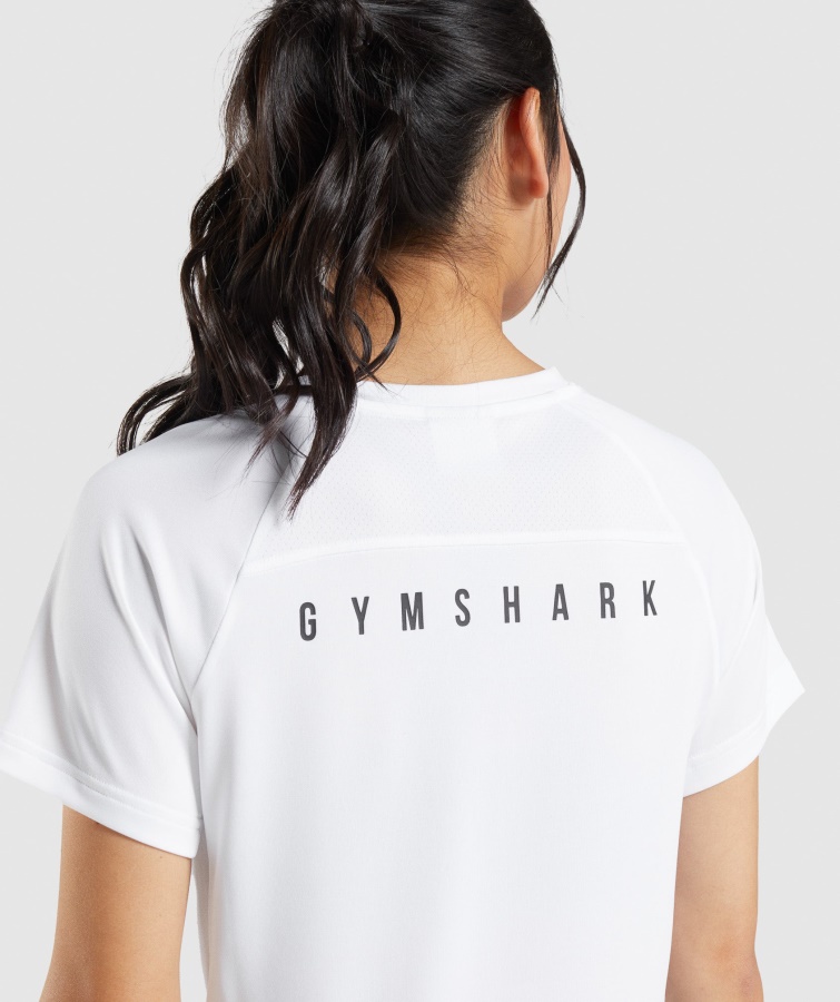 Gymshark Sport Midi T-shirt Hvid