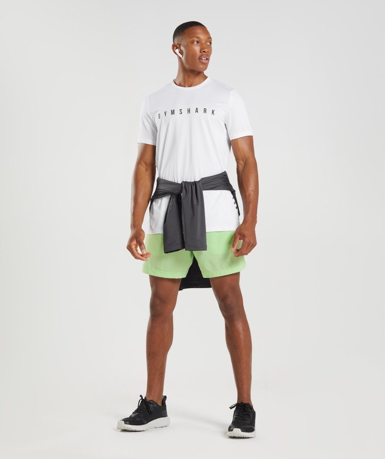 Gymshark Sportsstribet T-shirt Hvid