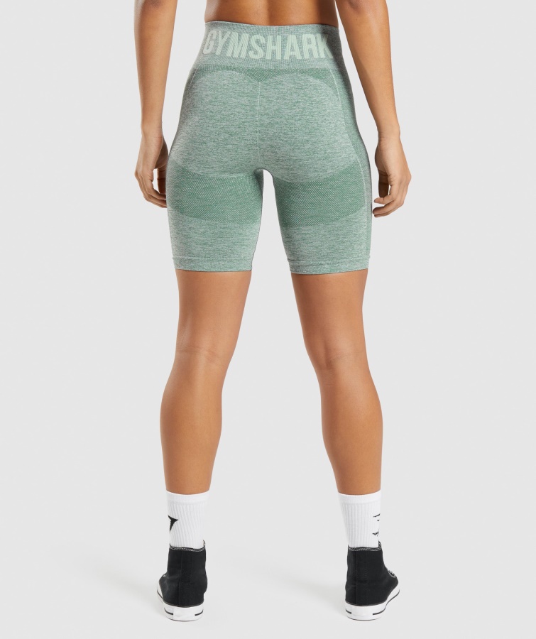 Gymshark Studio Green Marl Flex Cykelshorts