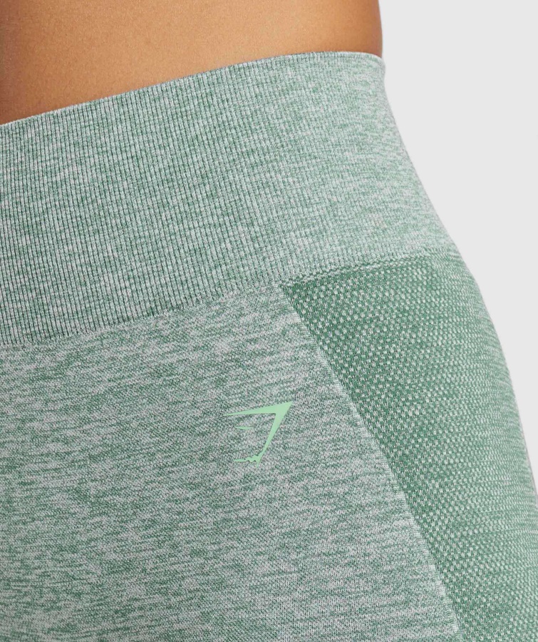 Gymshark Studio Green Marl Flex Cykelshorts