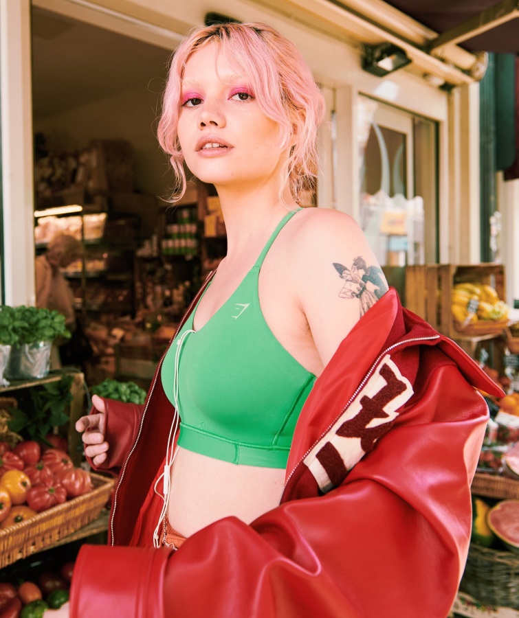 Gymshark Studio Sports Bh æblegrøn