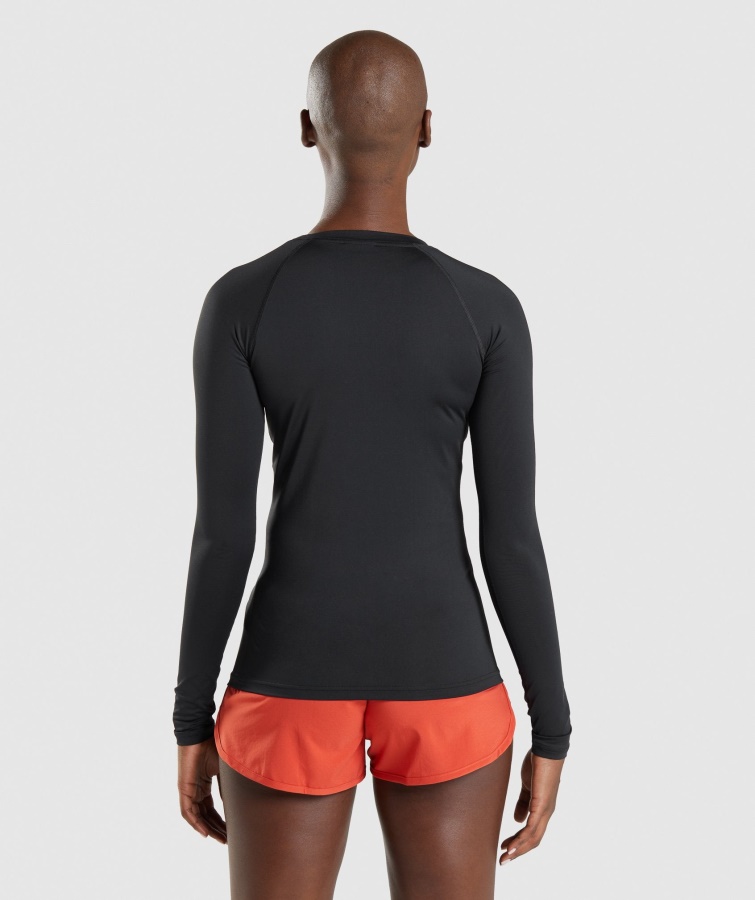 Gymshark Træning Baselayer Langærmet Top Sort