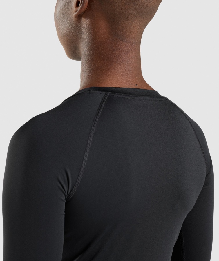 Gymshark Træning Baselayer Langærmet Top Sort