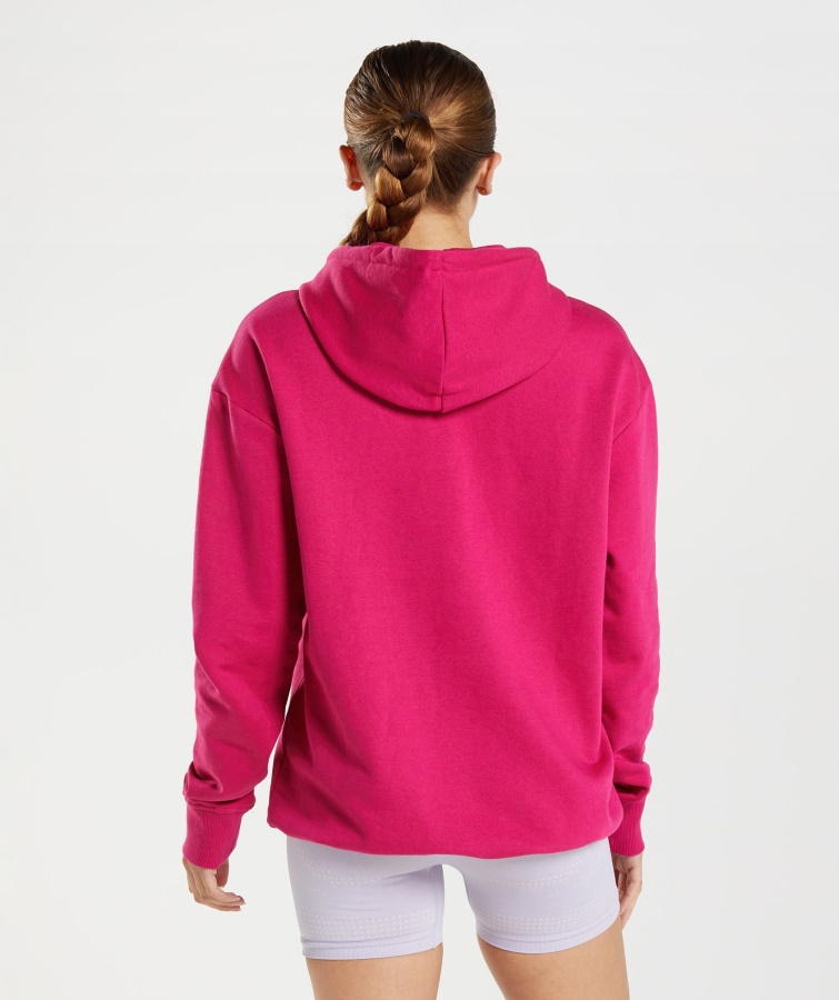 Gymshark Træning Kæreste Hættetrøje Magenta Pink