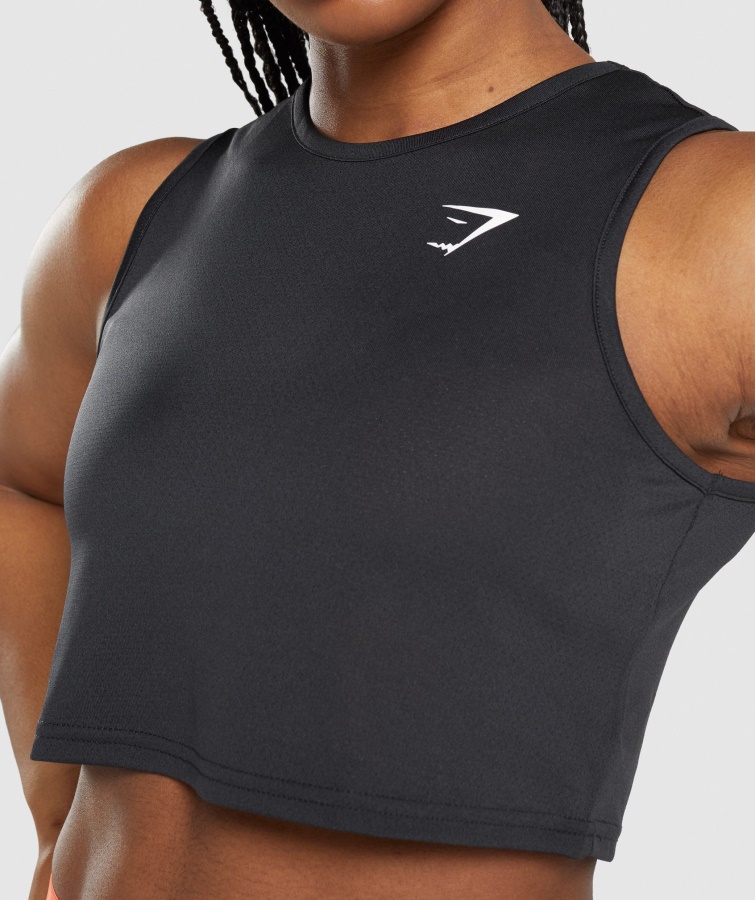 Gymshark Træning Crop Tank Sort