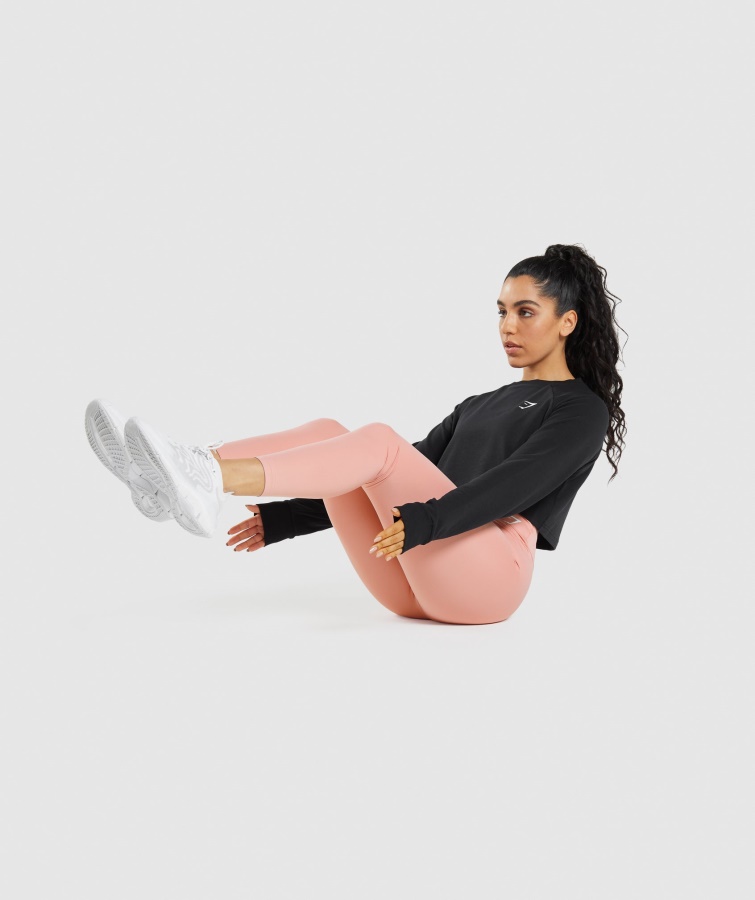 Gymshark Træning Cropped Sweater Sort