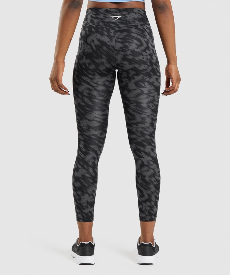 Gymshark Træningsleggings Sort Print