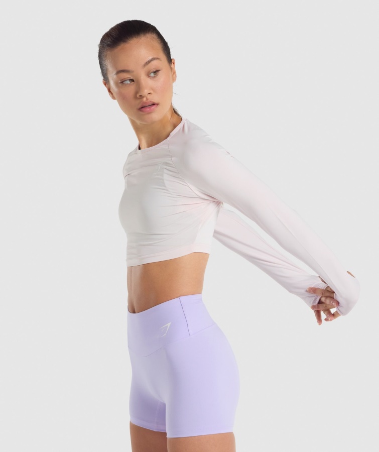 Gymshark Træning Langærmet Crop Top Creme
