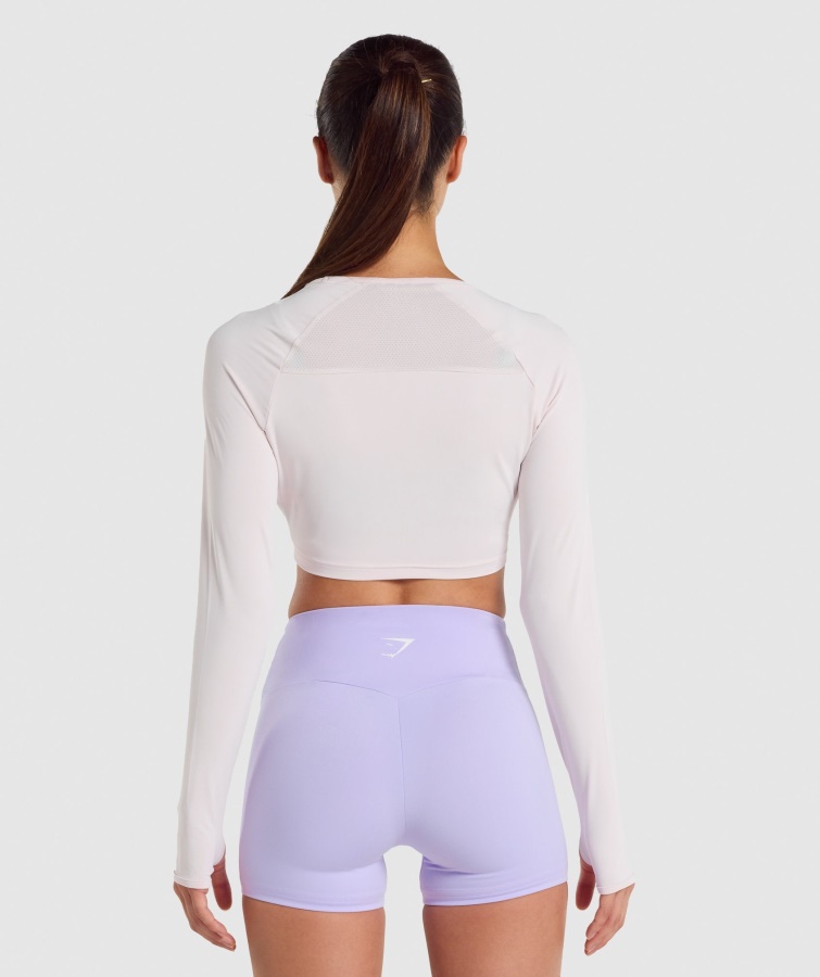 Gymshark Træning Langærmet Crop Top Creme