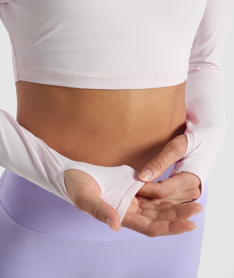 Gymshark Træning Langærmet Crop Top Creme