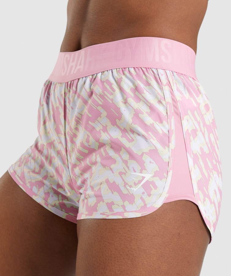 Gymshark Træning Loose Fit Shorts Pink Print