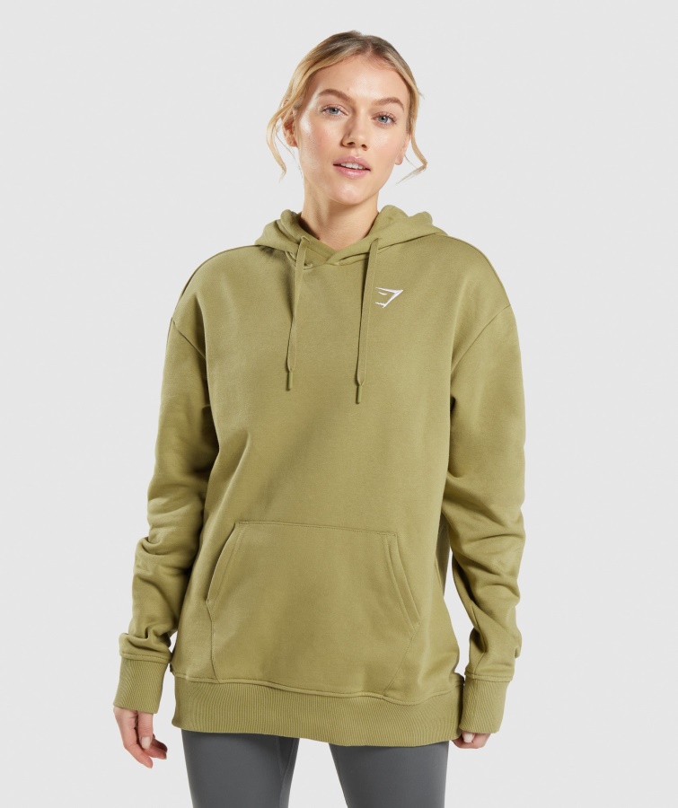 Gymshark Træning Oversized Hættetrøje Griffin Green