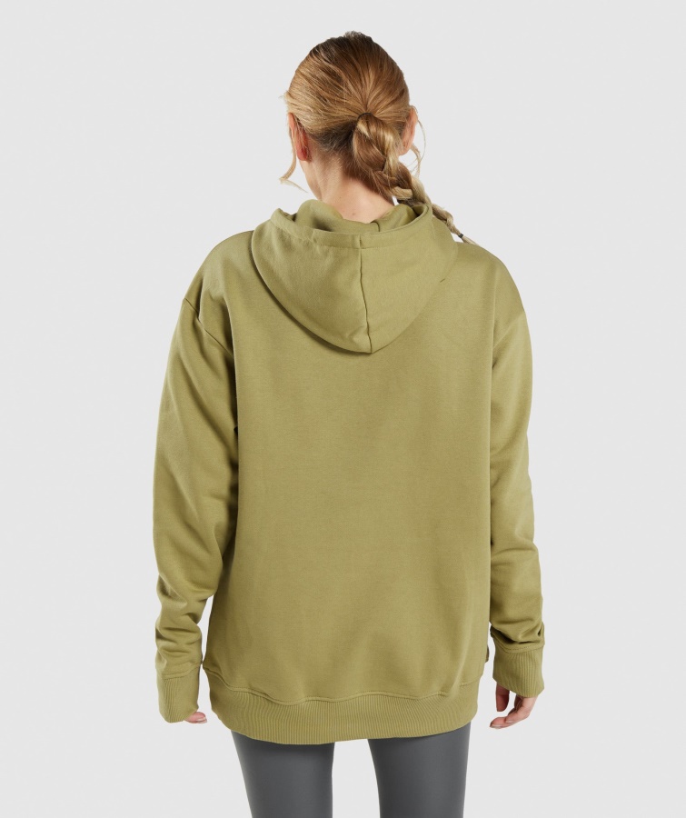 Gymshark Træning Oversized Hættetrøje Griffin Green