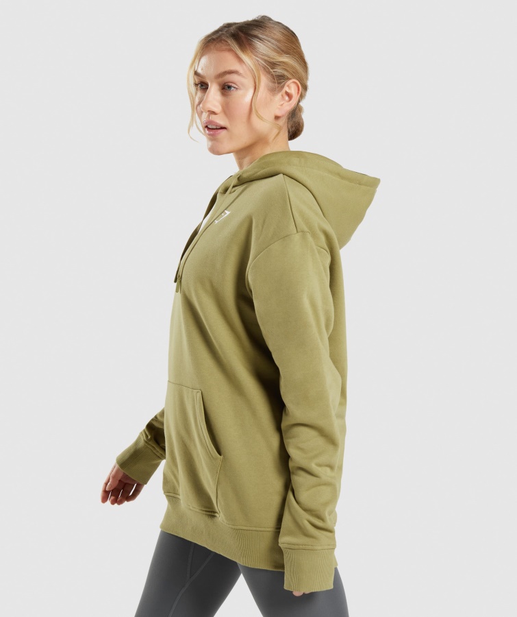 Gymshark Træning Oversized Hættetrøje Griffin Green
