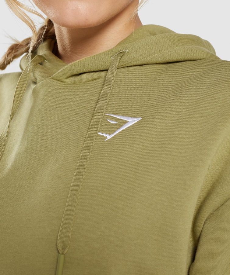 Gymshark Træning Oversized Hættetrøje Griffin Green