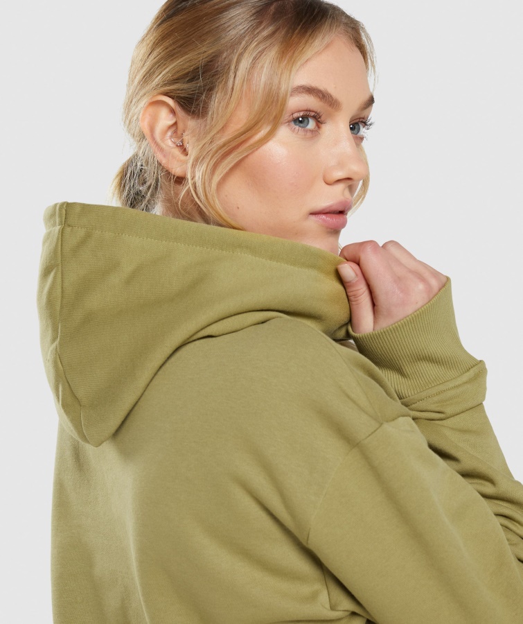 Gymshark Træning Oversized Hættetrøje Griffin Green