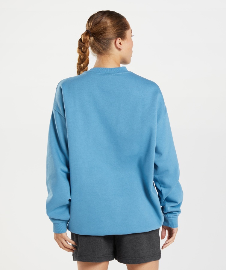 Gymshark Træning Oversized Sweatshirt Kystblå