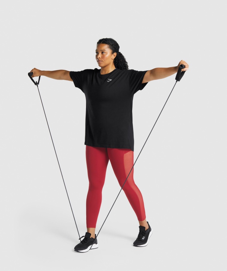 Gymshark Træning Oversized T-shirt Sort