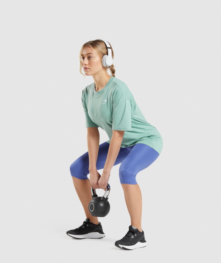 Gymshark Træning Oversized T-shirt Maya Blå