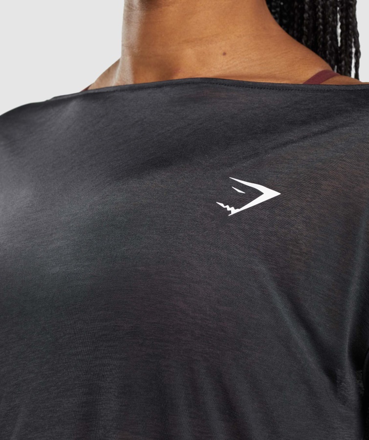 Gymshark Træning Oversized Top Sort