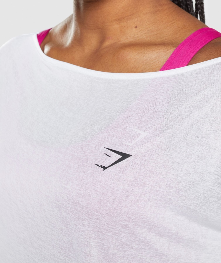 Gymshark Træning Oversized Top Hvid